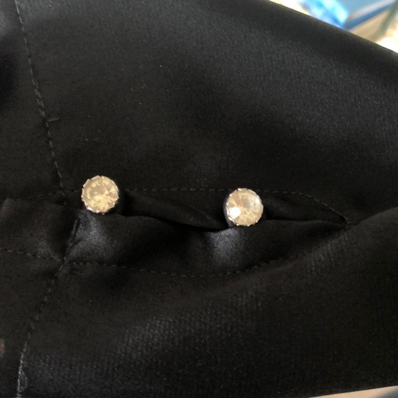 Black velvet vintage dress - Picture 5 of 7